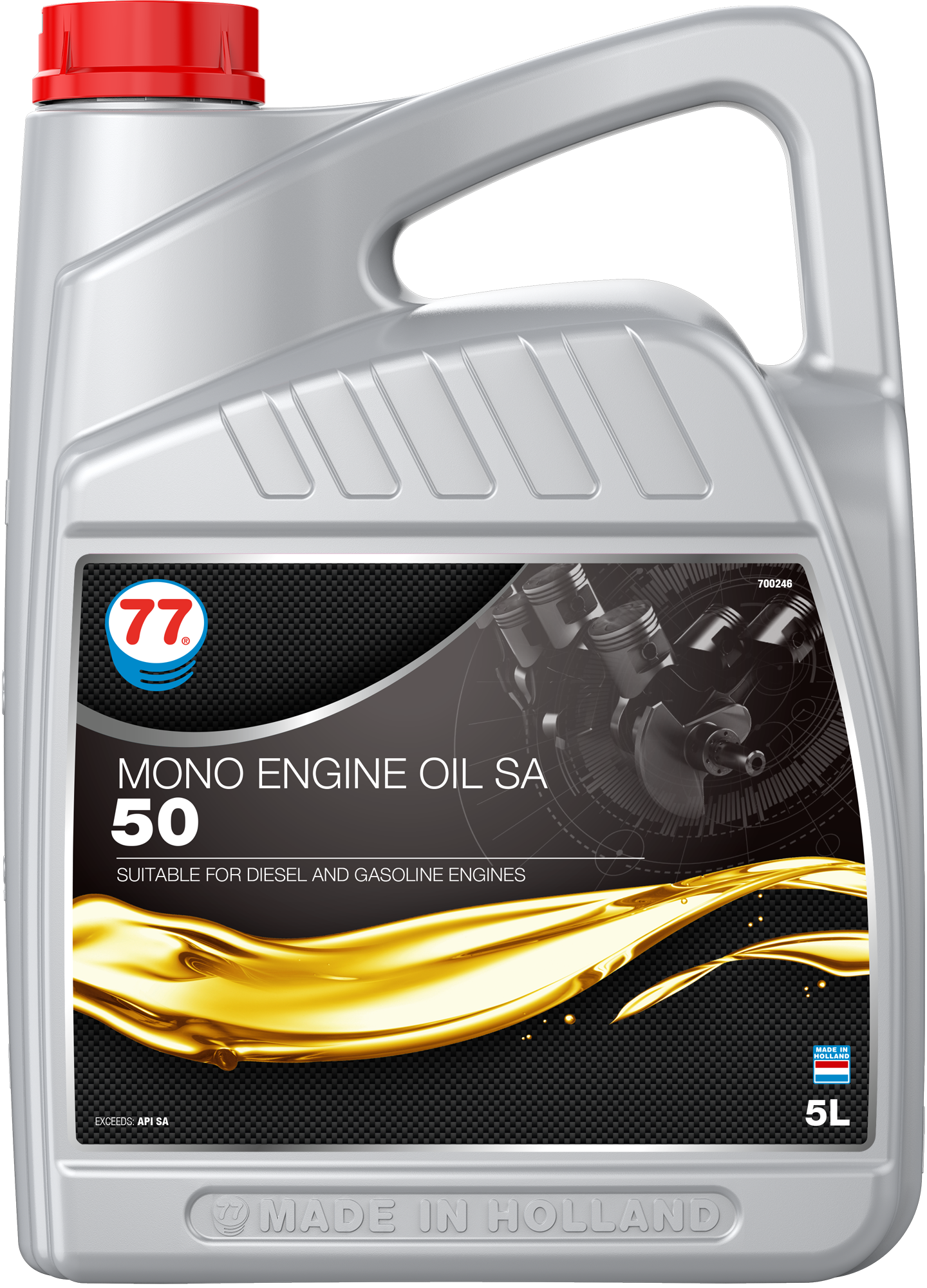 4284-5 Mono Engine Oil SA 50 is een motorolie ontwikkeld om te voldoen aan de eisen van een verscheidenheid van oudere motoren.
