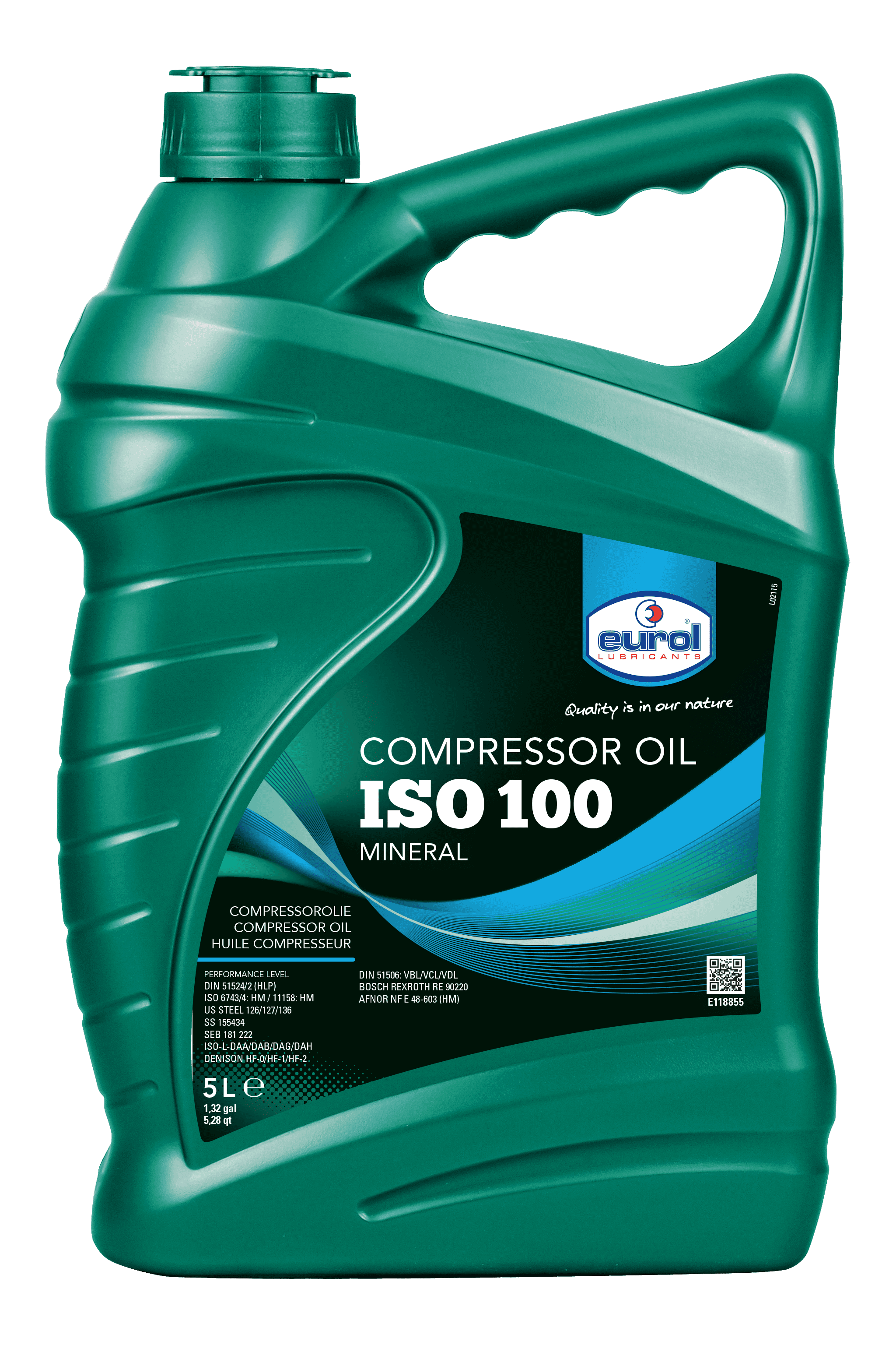 Eurol Compressor Oil ISO 100, 5 lt