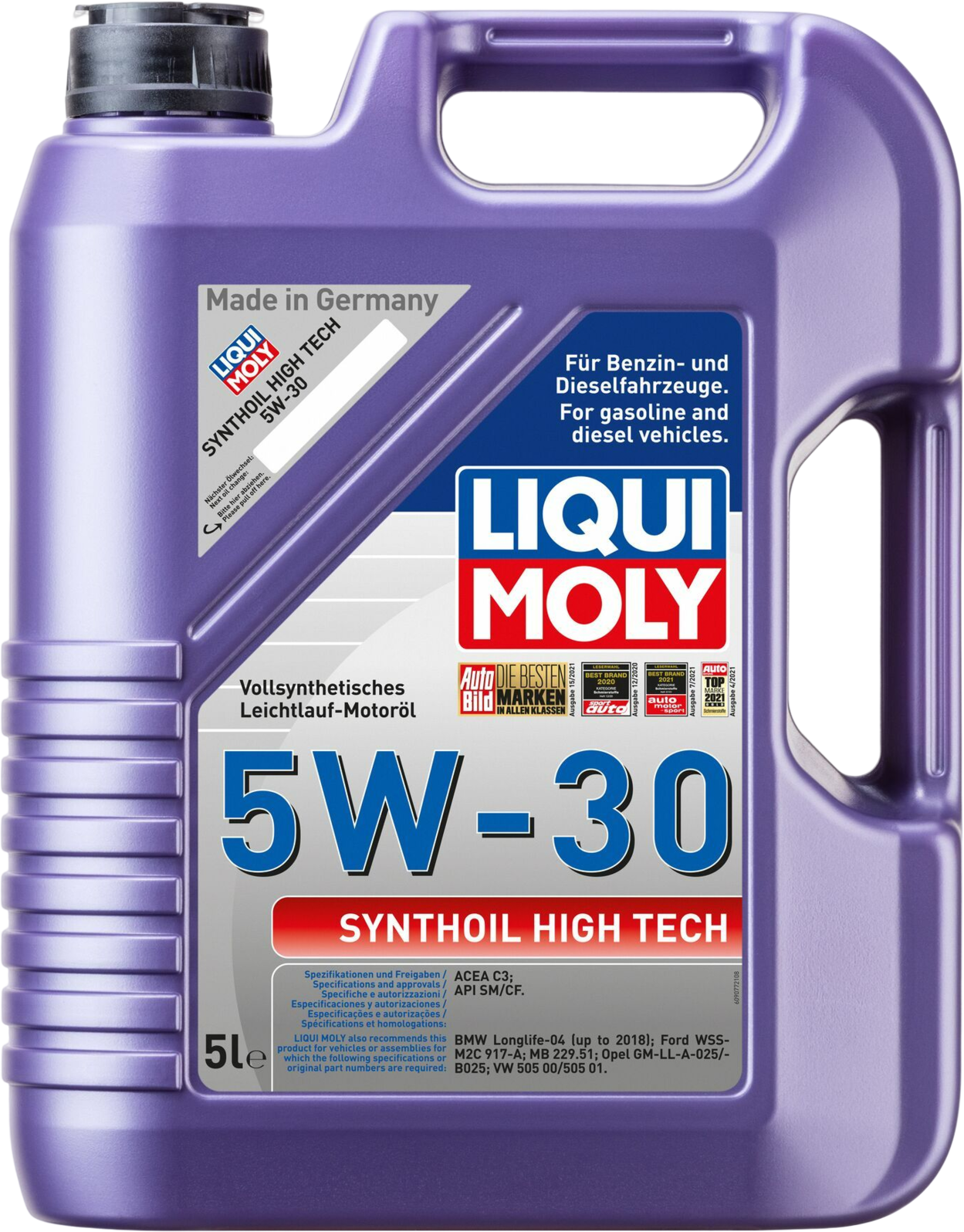 Liqui Moly Synthoil High Tech 5W-30, 5 lt