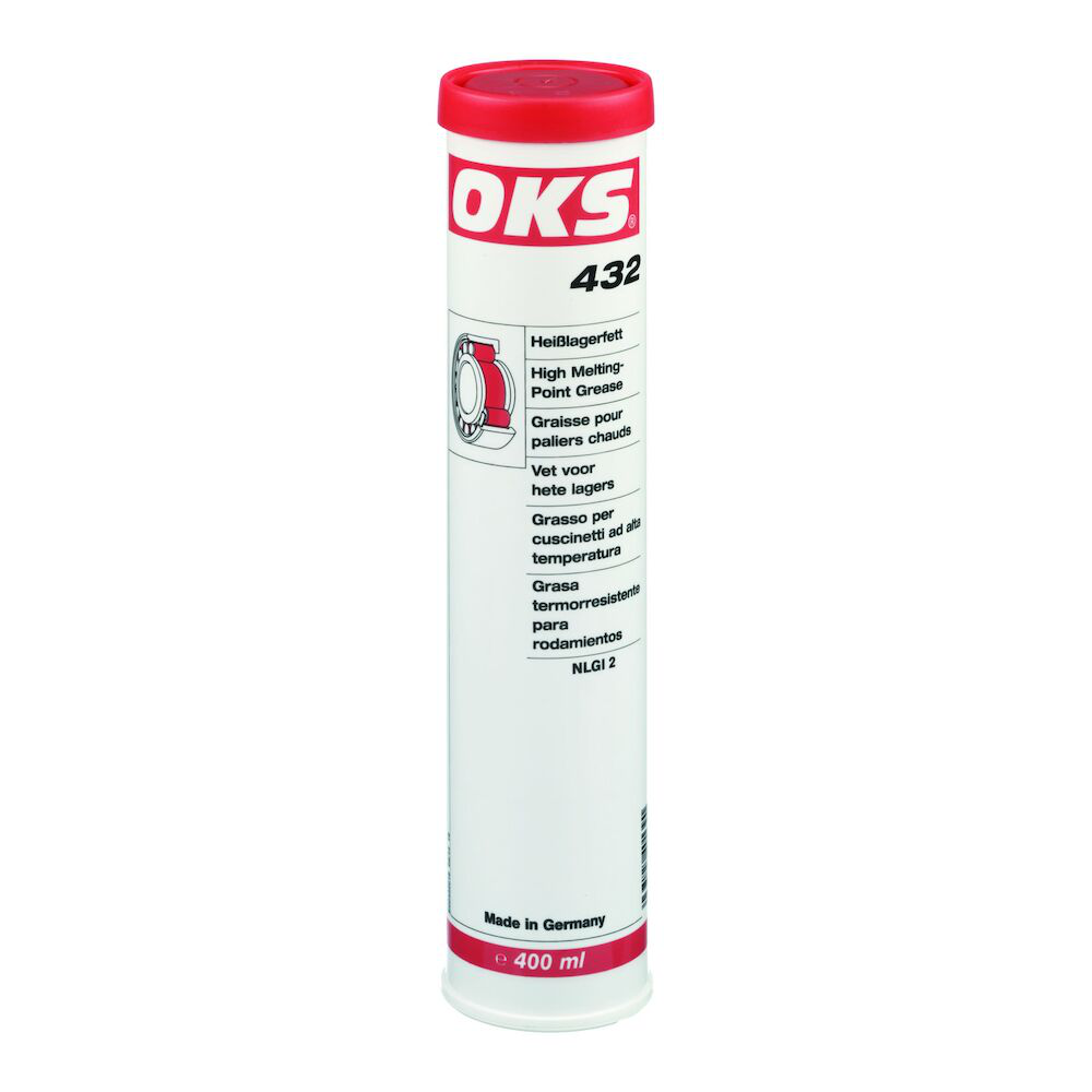 OKS0432-400ML OKS 432 is een vet voor hete lagers voor rol- en glijlagers en vergelijkbare onderdelen bij hoge belastingen en temperaturen.