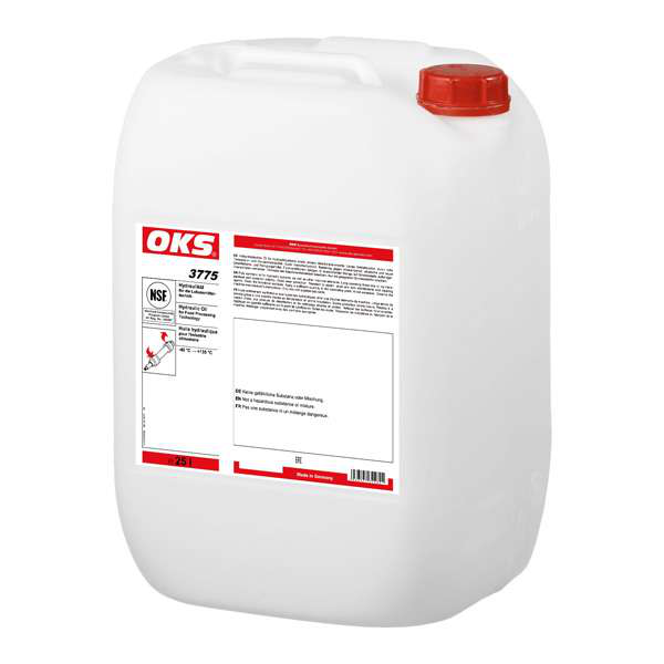 OKS3775-25 Volledig synthetische olie van ISO VG-klasse 32 voor hydraulische systemen en compressoren in de levensmiddelentechniek.