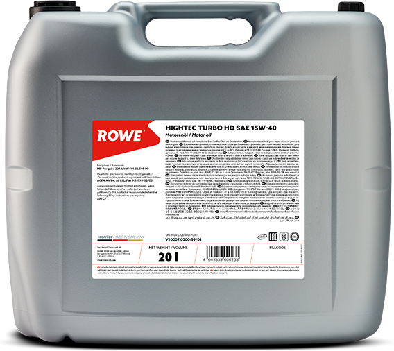 Rowe Hightec Turbo HD SAE 15W-40, 20 lt