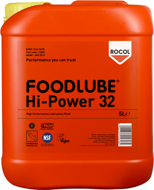 Rocol FOODLUBE® Hi-Power 32, 5 lt
